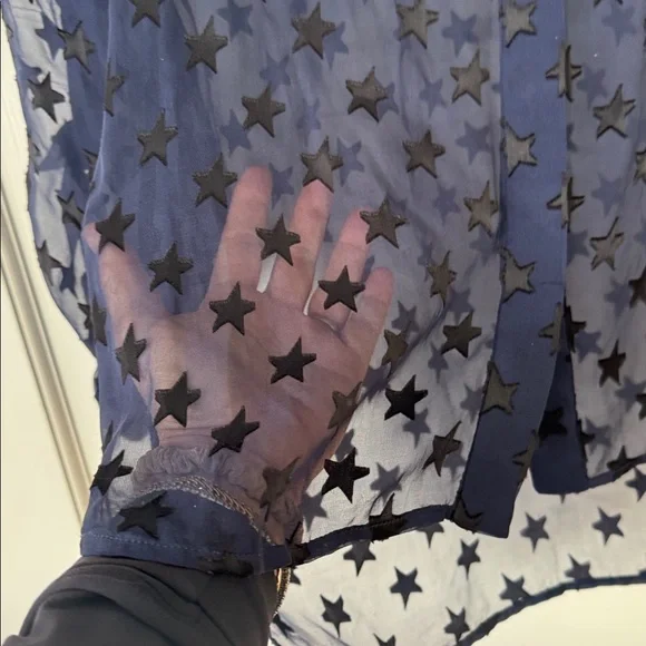 Diane von Furstenberg Lorelei Two Blouse in Ink & Black Size 4 - Picture 3 of 8